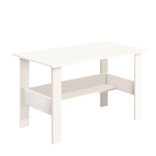 Callas Computer Desk Home/Office Desk | Writing Study Desk | Laptop Table | Modern Simple Desk | Small Desks for Small Spaces | Sturdy Desk for Home, Office, Bedroom, Living Room (ST-09-White) - View 7