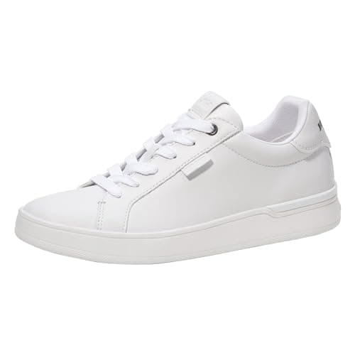 COACH Women's Non Tech Athletic Lowline Low Top Sneaker , Color Optical White, Size 8