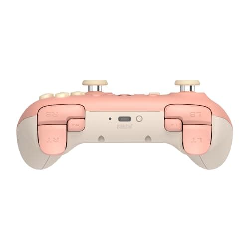 8BitDo Ultimate 2C Wireless Controller for Windows PC and Android, with 1000 Hz Polling Rate, Hall Effect Joysticks and Triggers, and Remappable L4/R4 Bumpers (Peach) - View 3