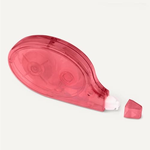 Amazon Basics White Out Correction Tape with Dispenser, 2-Count Pack, Fast, Clean and Easy to Use Tear-Resistant Tape Office or School Supplies, Green, Orange, Purple, Red, Blue - View 4