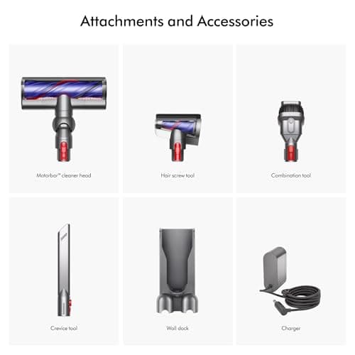 Dyson V8 Plus Cordless Vacuum, Silver/Nickel - View 8