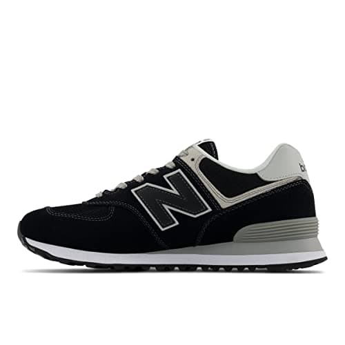 New Balance Men's 574 V2 Evergreen Sneaker, Black/Black, 5.5 - View 3