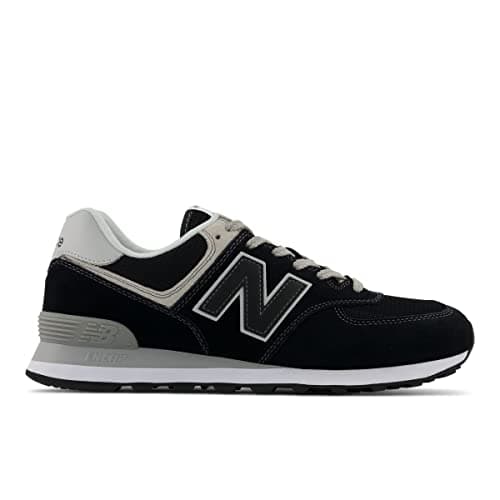 New Balance Men's 574 V2 Evergreen Sneaker, Black/Black, 5.5 - View 2