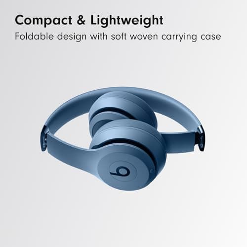 Beats Solo 4 - Wireless Bluetooth On-Ear Headphones, Apple & Android Compatible, Up to 50 Hours of Battery Life - Slate Blue - View 5