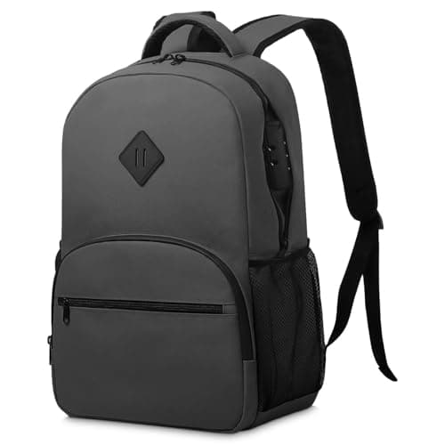 OZCHIN Backpack With Combination Lock, Double Sealed Zipper Classics Carbon Lined Travel Backpack Great Gifts for Men Women (Black)
