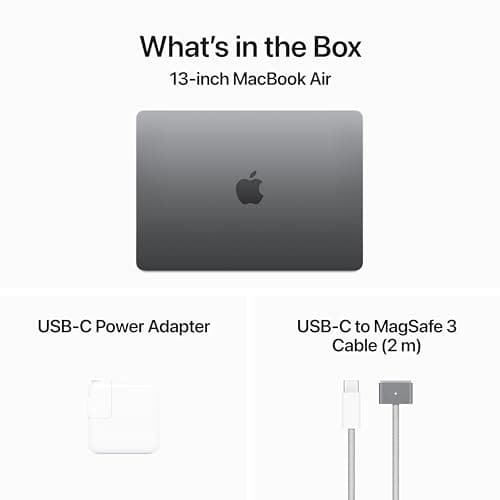 Apple 2024 MacBook Air 13-inch Laptop with M3 chip: Built for Apple Intelligence, 13.6-inch Liquid Retina Display, 16GB Unified Memory, 256GB SSD Storage, Backlit Keyboard, Touch ID; Space Gray - View 7