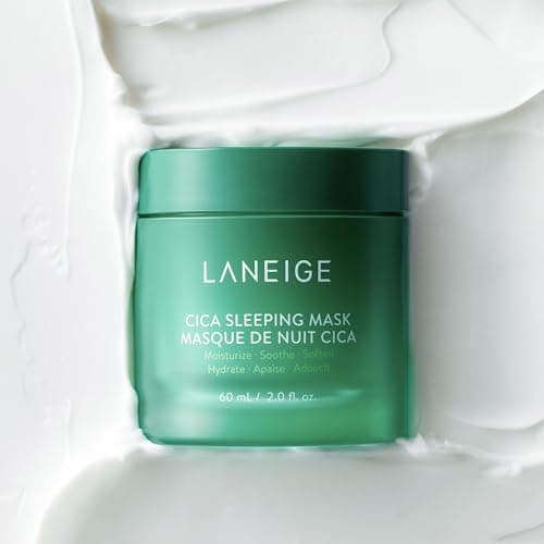 LANEIGE Cica Sleeping Mask: Korean Overnight Mask, Hypoallergenic, Fermented Forest Yeast Extract, Madecassosides, Soothe Stressed Skin, Barrier-Boosting, Dryness, Redness - View 3