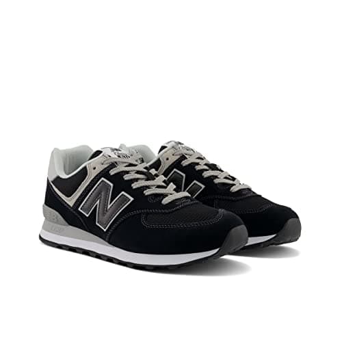 New Balance Men's 574 V2 Evergreen Sneaker, Black/Black, 5.5 - View 5