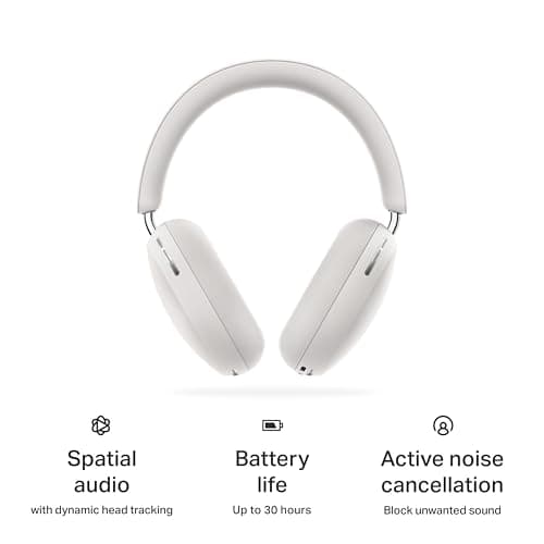 Sonos Ace - White - Wireless Over Ear Headphones with Noise Cancellation - View 3