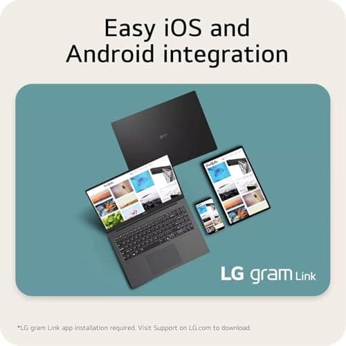 LG gram 17" Touch Screen Laptop - Intel Core Ultra 7 258V, 32 GB RAM, 4 TB SSD, Intel Arc Graphics, Copilot+ PC, WiFi 7, Windows 11 Pro, Office Lifetime License - View 5