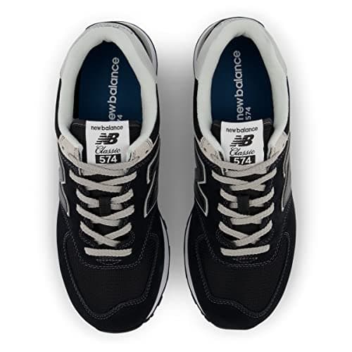 New Balance Men's 574 V2 Evergreen Sneaker, Black/Black, 5.5 - View 4