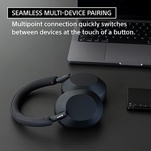 Sony WH-1000XM5 Premium Noise Canceling Headphones, Auto NC Optimizer, 30-Hour Battery, Alexa Voice Control, Black - View 7