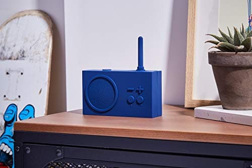 Lexon TYKHO 3 Wireless Bluetooth Speaker and FM Radio, Splashproof and Rechargeable - Dark Blue - View 7
