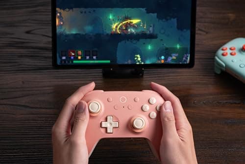 8BitDo Ultimate 2C Wireless Controller for Windows PC and Android, with 1000 Hz Polling Rate, Hall Effect Joysticks and Triggers, and Remappable L4/R4 Bumpers (Peach) - View 7
