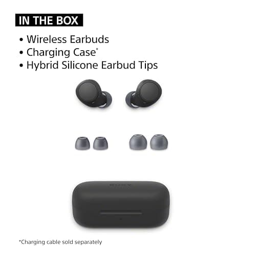 Sony WF-C510 Truly Wireless in-Ear Bluetooth Earbud Headphones with up to 22-Hour Battery, Multipoint-Connection, Mic and IPX4 Water Resistance, Black- New - View 5