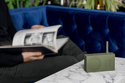 Lexon TYKHO 3 Wireless Bluetooth Speaker and FM Radio, Splashproof and Rechargeable - Khaki - View 6