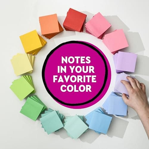 Post-it Super Sticky Notes, 5 Sticky Note Pads, 3 x 3 in., School Supplies, Office Products, Sticky Notes for Vertical Surfaces, Monitors, Walls and Windows, First Snow White - View 6