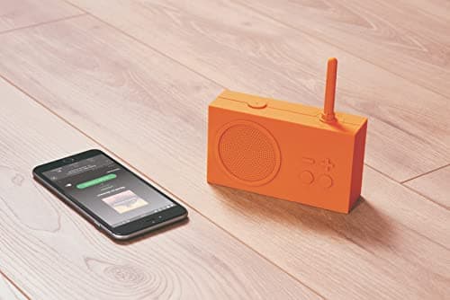 Lexon TYKHO 3 Wireless Bluetooth Speaker and FM Radio, Splashproof and Rechargeable - Orange - View 6