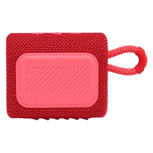 JBL Go 3 - Portable Mini Bluetooth Speaker, big audio and punchy bass, IP67 waterproof and dustproof, 5 hours of playtime, speaker for home, outdoor and travel (Red) - View 2