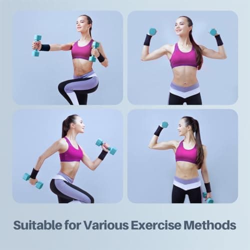 Zempox Adjustable Dumbbell Set of 2, 4 in 1 Free Weights Dumbbells Set for Women, Hand Weights for Women at Home, Each 2lb 3lb 4lb 5lb with TPU Soft Rubber Handle for Home Gym Exercise Training - View 6