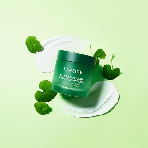 LANEIGE Cica Sleeping Mask: Korean Overnight Mask, Hypoallergenic, Fermented Forest Yeast Extract, Madecassosides, Soothe Stressed Skin, Barrier-Boosting, Dryness, Redness - View 6