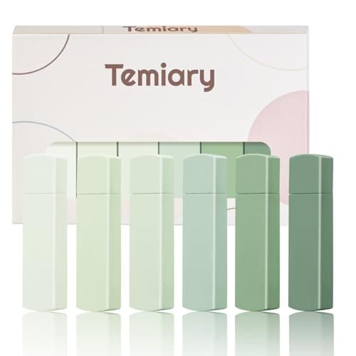 Temiary 6Pcs Mini White Correction Tapes, Quick Dry Smooth Pull Out for Writing, Aesthetic Cute Correction Tape Set Easy To Use for Students School Office Supplies (Green)