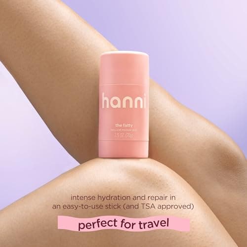 HANNI Fatty Body Moisturizer Stick with Fatty Acids, Travel Size Friendly Solid Lotion for Plumping and Hydration, Fragrance-Free and Safe for Sensitive Skin, 2.5 oz - View 5