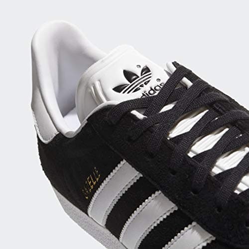 Adidas Originals Men's Gazelle Lace-up Sneaker,Black/White/Gold Met.,13 M US - View 8
