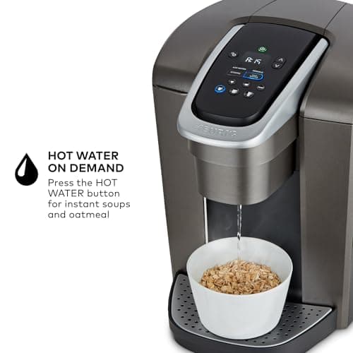 Keurig K-Elite Single Serve K-Cup Pod Coffee Maker, with Strength and Temperature Control, Iced Coffee Capability, 8 to 12oz Brew Size, Programmable, Brushed Slate - View 6
