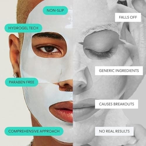 LOOPS CLEAN SLATE - Detoxifying Hydrogel Face Mask - Detoxify, Cleanse and Soothe When You Need It Most - Deeply Purifying and Super Hydrating - Minimizes Pores - Mother's Day Gifts for Mom - 1 pc - View 4