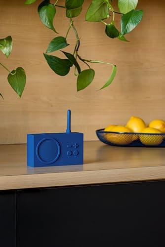 Lexon TYKHO 3 Wireless Bluetooth Speaker and FM Radio, Splashproof and Rechargeable - Dark Blue - View 8