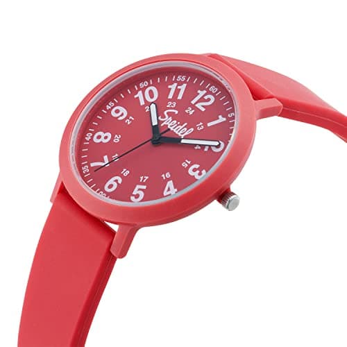 Speidel Eco Color Pop Recyclable Plastic Watch with 18mm Recyclable Silicone Strap - Red - View 2
