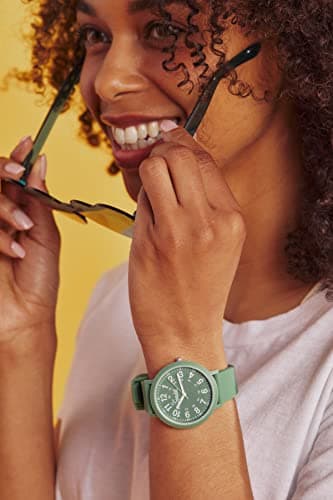 Speidel Eco Color Pop Recyclable Plastic Watch with 18mm Recyclable Silicone Strap - Avocado - View 7