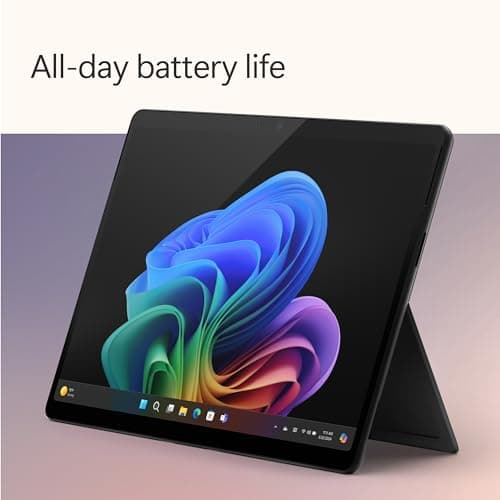 Microsoft Surface Pro 2-in-1 Laptop/Tablet (2024), Windows 11 Copilot+ PC, 13" Touchscreen OLED Display, Snapdragon X Elite (12 Core), 16GB RAM, 256GB Storage, Black, Amazon Exclusive - View 6