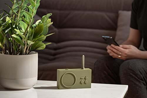 Lexon TYKHO 3 Wireless Bluetooth Speaker and FM Radio, Splashproof and Rechargeable - Khaki - View 7