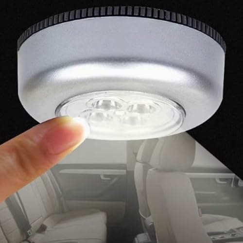 Wireless LED Touch Night Light with 4 LEDs Portable Battery-Operated Stick-On Light for Closets, Cabinets, Shelves - Touch Activated (Blister Card Packaging) - View 2