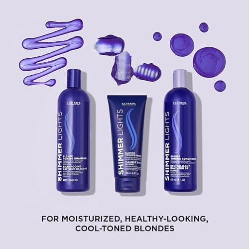Clairol Professional Shimmer Lights Purple Shampoo, 16 fl. Oz, Neutralizes Brass & Yellow Tones, For Blonde, Silver, Gray & Highlighted Hair Packaging May Vary - View 6