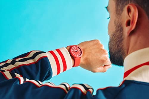 Speidel Eco Color Pop Recyclable Plastic Watch with 18mm Recyclable Silicone Strap - Red - View 6