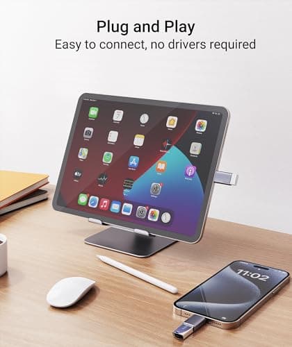 Syntech USB C to USB Adapter (2 Pack), 10Gbps USB 3.2 Gen 2 Fit Side by Side, USB C Male to USB A 3.2 Female Adapter Compatible with iPhone 16 Pro Max/iPad/iMac/MacBook Pro and Thunderbolt 4/3 Devices - View 6