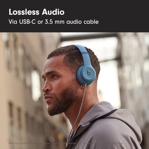 Beats Solo 4 - Wireless Bluetooth On-Ear Headphones, Apple & Android Compatible, Up to 50 Hours of Battery Life - Slate Blue - View 6