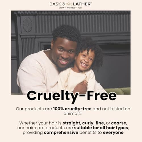 BASK & LATHER Strong Hold Edge Control Gel with Castor Oil, Non-Greasy, Non-Flaking, No White Cast, Long Lasting, Supports Hair Growth, Natural Formula, For All Hair Types, 5.3 Fl Oz - View 7