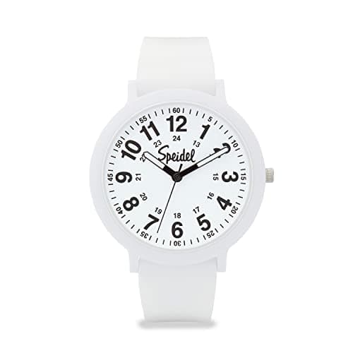 Speidel Eco Color Pop Recyclable Plastic Watch with 18mm Recyclable Silicone Strap - White