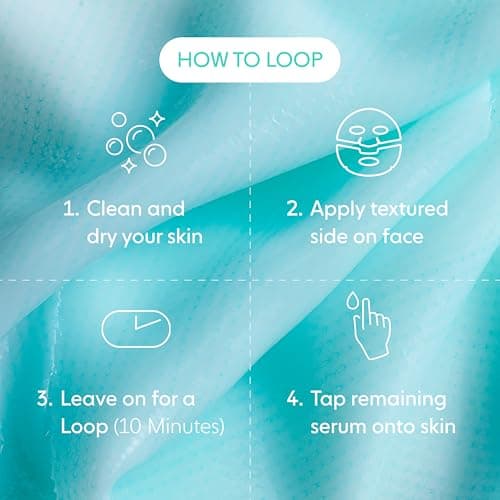 LOOPS CLEAN SLATE - Detoxifying Hydrogel Face Mask - Detoxify, Cleanse and Soothe When You Need It Most - Deeply Purifying and Super Hydrating - Minimizes Pores - Mother's Day Gifts for Mom - 1 pc - View 6