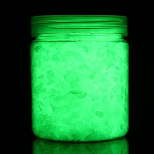 Shiny Stone Glow in The Dark Gravel Stones Rocks, Aquarium Gravel, Glow Rocks Stones,Decorative Rocks for Fish Tank Aquarium Garden Planter Landscape Decoration,280g/10oz (3-5mm, Yellow Green) - View 4