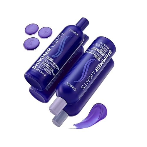 Clairol Professional Shimmer Lights Purple Shampoo, 16 fl. Oz, Neutralizes Brass & Yellow Tones, For Blonde, Silver, Gray & Highlighted Hair Packaging May Vary - View 8