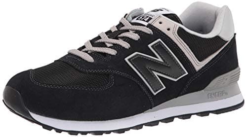New Balance Men's 574 V2 Evergreen Sneaker, Black/Black, 5.5