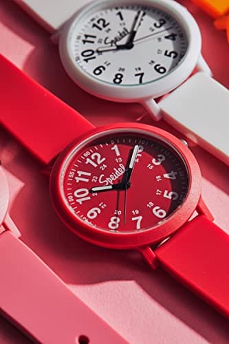 Speidel Eco Color Pop Recyclable Plastic Watch with 18mm Recyclable Silicone Strap - Red - View 5