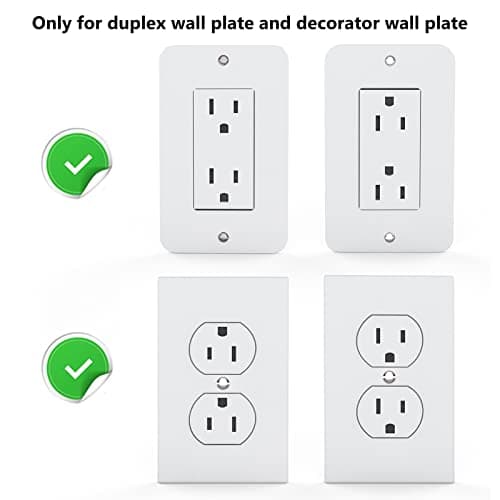 WALI Outlet Shelf Wall Holder, Bathroom Shelf up to 10lbs Standard Vertical Duplex Wall Organizer for Smart Home Decor Space Saving Power Tools, Toothbrush (OLS001-W), 1 Pack, White - View 5