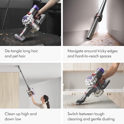 Dyson V8 Plus Cordless Vacuum, Silver/Nickel - View 6
