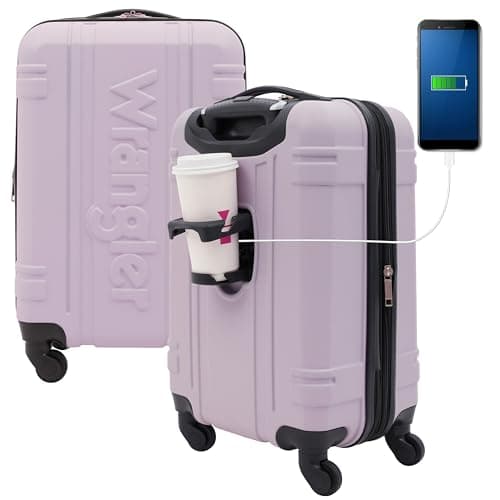 Wrangler Astral Hardside Luggage, Lilac, 20-Inch Carry-On
